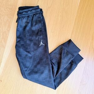 Black Jordan Joggers with Logo